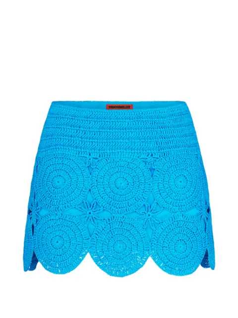 Simon Miller Beep Beep crochet-knit mini skirt Blue W51934139