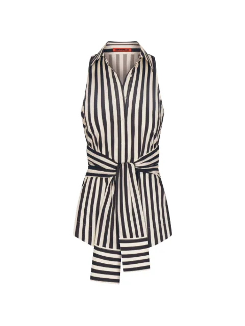 Simon Miller Inna striped sleeveless shirt Black W34703170