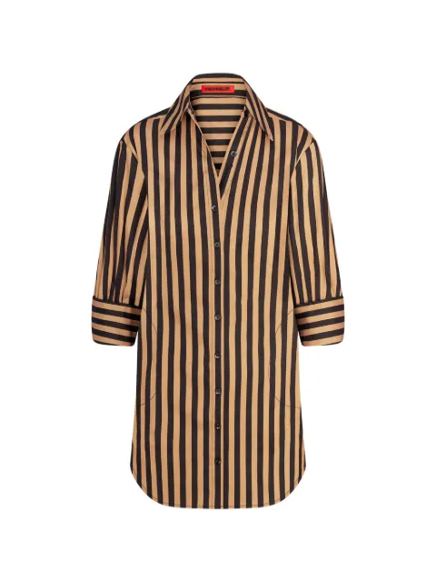 Simon Miller Kena striped mini shirt dress Black W46783170