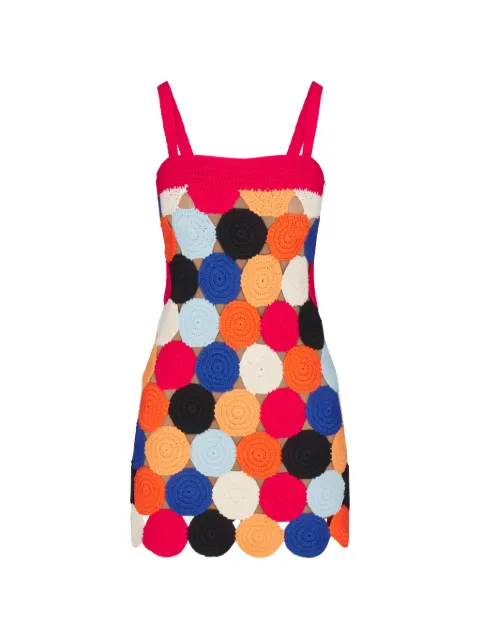 Simon Miller Beep Beep crochet-knit mini dress Red W46526093