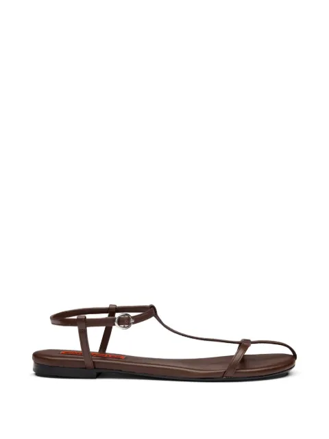 Simon Miller Cage leather flat sandals Brown F3489033