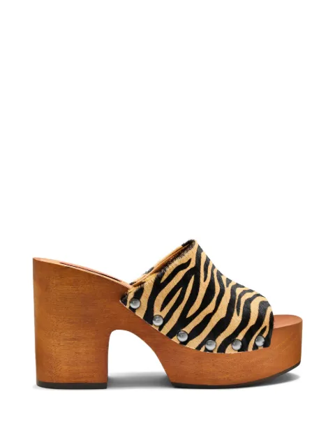 Simon Miller Sol zebra-print haircalf sandals Brown F3339086