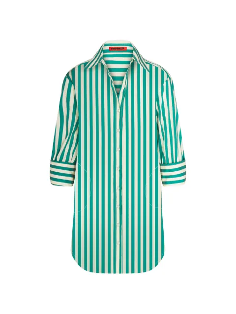 Simon Miller Kena striped mini shirt dress Green W46783170
