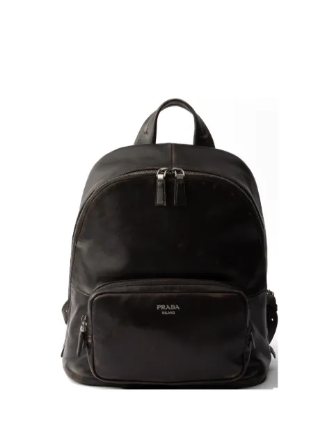 Prada distressed nappa leather backpack Brown 2VZ128VOOO2C75