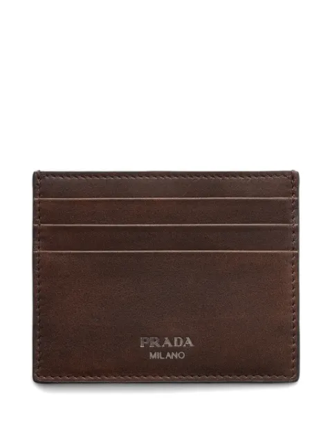 Prada leather card holder Brown 2MC0252ZQ6