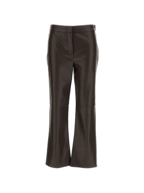 'S Max Mara Sublime leather-effect slim-fit trousers Brown 2629786041600