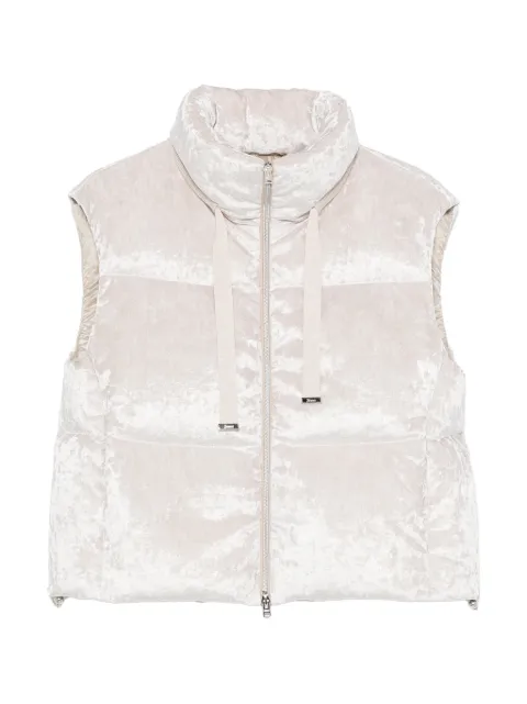Herno quilted textured gilet Neutrals PI00185DR12904