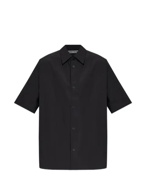 Alexander Wang perforated-logo short-sleeve shirt Black UWC32619120