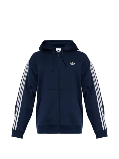 adidas logo-embroidered hoodie Blue KS7472