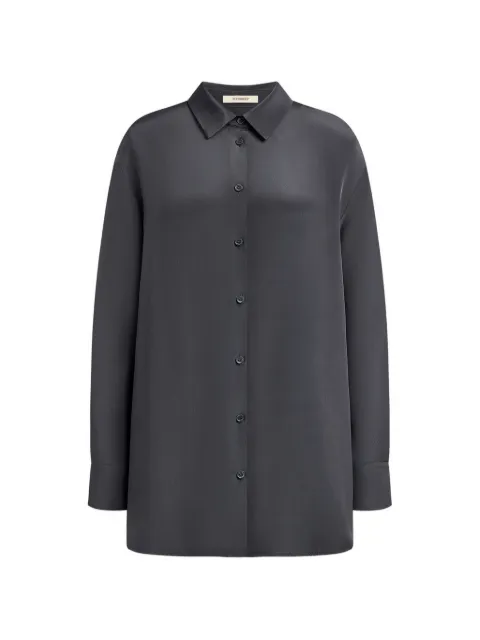 12 STOREEZ mulberry silk shirt Grey 129905