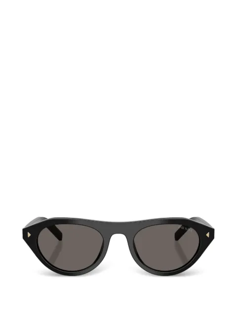 Prada asymmetrical geometric-frame sunglasses Black SPRB1516K731