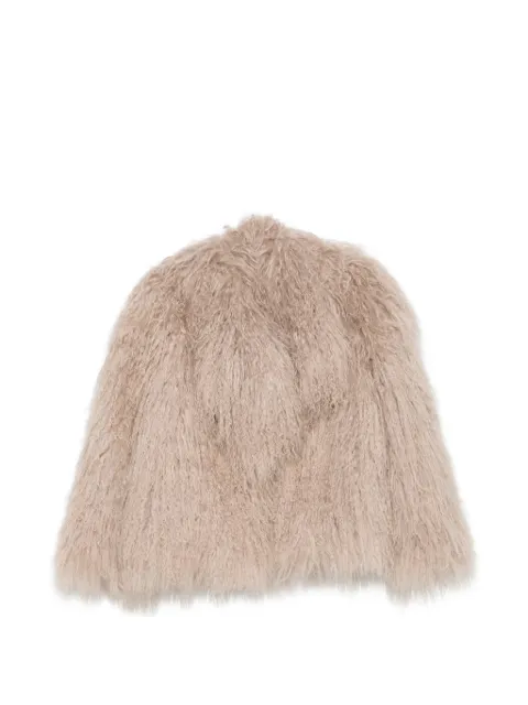 Liska Tibet-lamb jacket Neutrals TIBETLAMMSREIFENJACKE