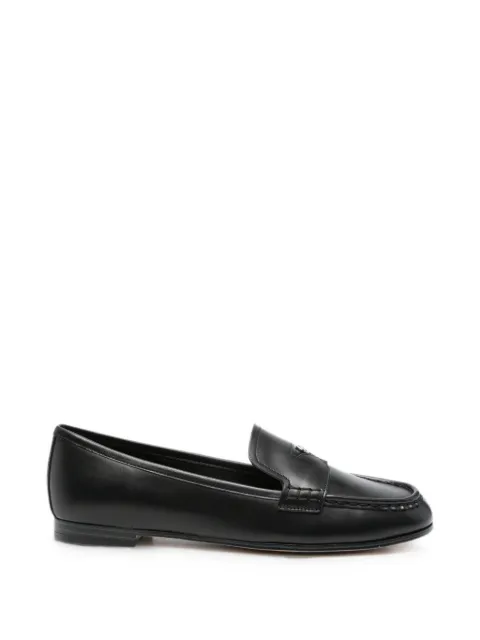 Michael Michael Kors Jennings logo-plaque leather loafers Black 40S6JNFP1L