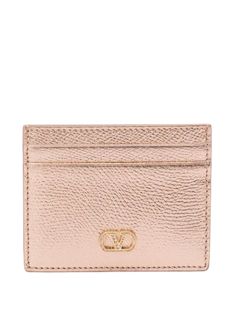 Valentino Garavani VLogo crystal-embellished card holder Pink 9W2P0AJ7CHL