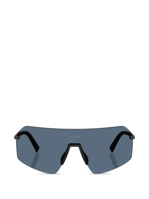 Prada Linea Rossa shield-frame sunglasses Blue SPSB50