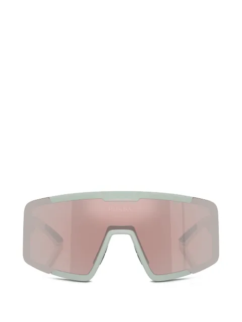 Prada Linea Rossa shield-frame sunglasses Green SPSB07