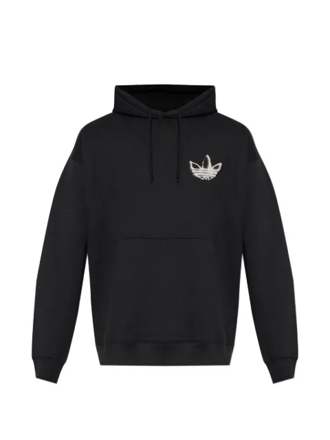 adidas graphic-print hoodie Black IA6013