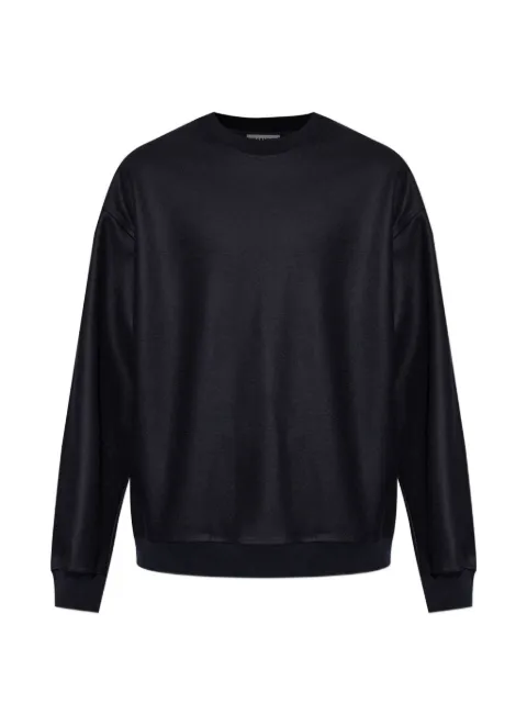 Jil Sander crew-neck long-sleeve sweater Black J22GU0163J40045