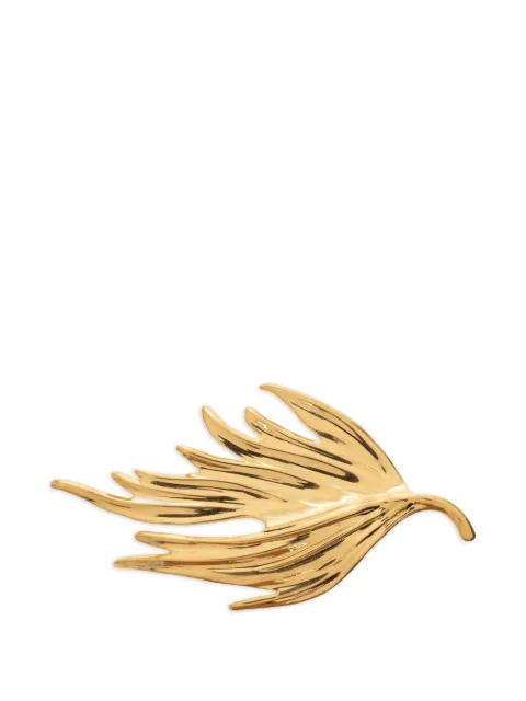 Jil Sander leaf-motif brooch Gold J11VK0103P4877
