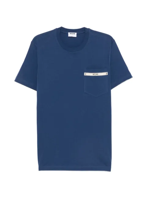 Moschino patch-pocket T-shirt Blue A07250241