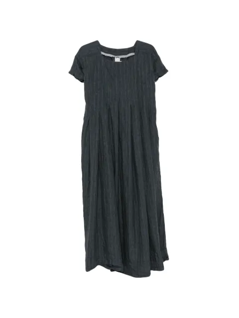 Ricorrrobe pinstripe pleated maxi dress Blue PT