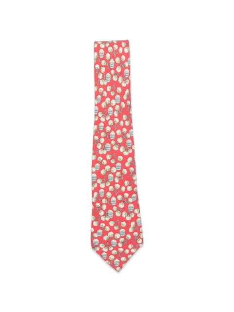 Hermès Pre-Owned 2010s graphic-print tie Red HE198BRS