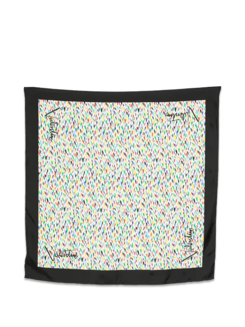 Valentino Garavani logo-print scarf White 9W2EI114AUK