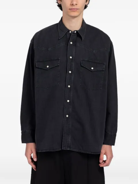 Studio Nicholson Mylo western-yoke denim jacket Black MYLOSNM1487
