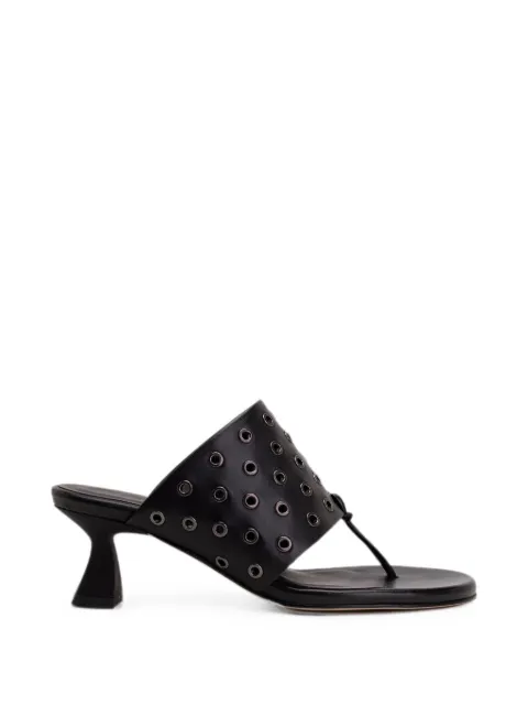 Miista Cedella eyelet-embellished sandals Black E84095