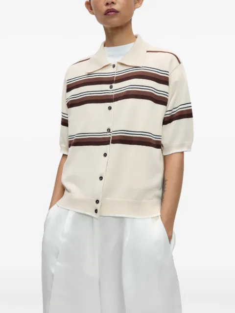 Cordera striped short-sleeve polo shirt Neutrals 263049U