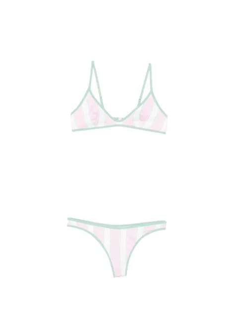 MC2 Saint Barth striped bikini White PANA003