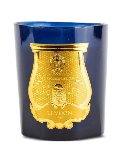 TRUDON Reggio logo-plaque candle Blue REGBMTRU