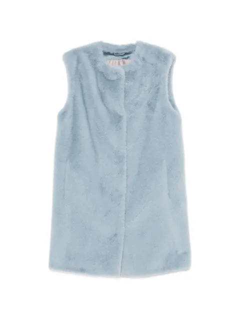Herno round-neck sleeveless coat Blue GI00055DR12896