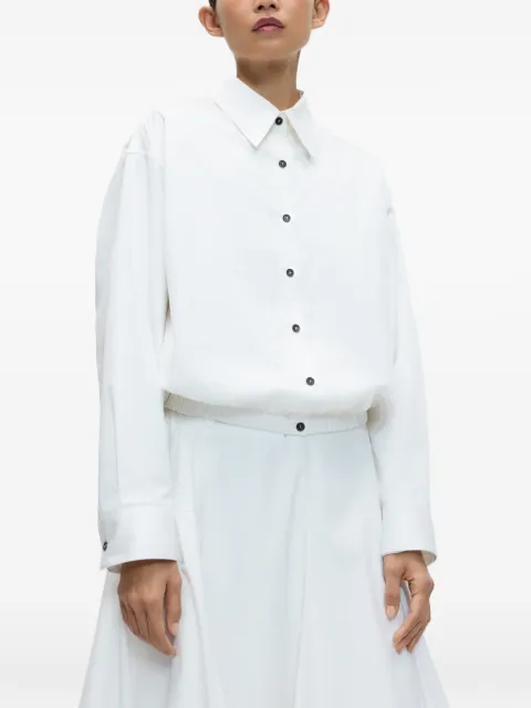 Cordera elasticated-hem oversized shirt White 263100W