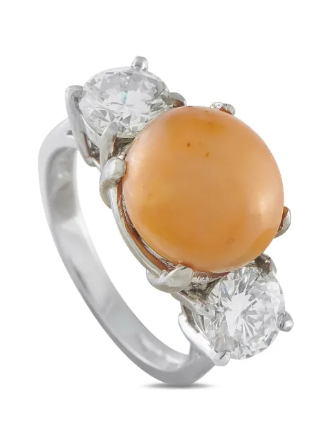 LB Exclusive conch pearl and diamond ring Silver MF29051826
