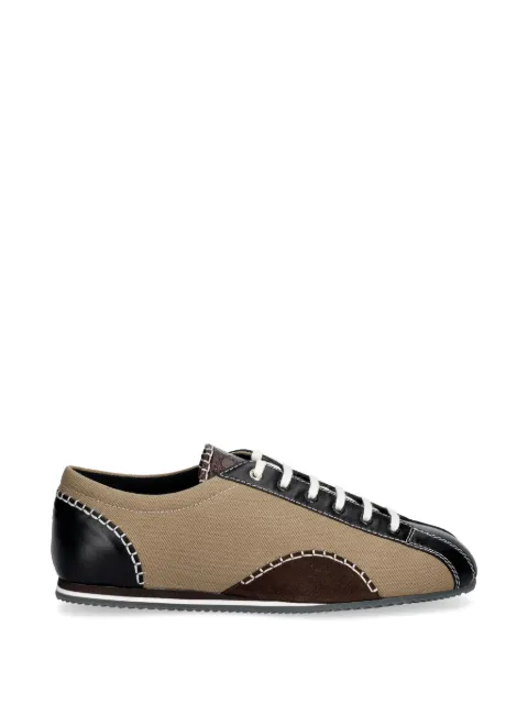 Wales Bonner Paris contrast-stitch panelled sneakers Neutrals WBM46540A23071533