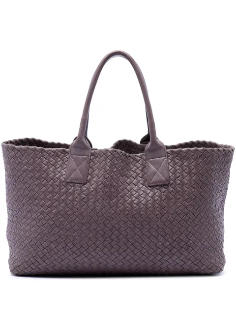 Bottega Veneta Pre-Owned 2012-2026 Limited Edition Medium Lambskin Intreccio Cabat tote bag Purple H9MZQF1GQON7TFU1