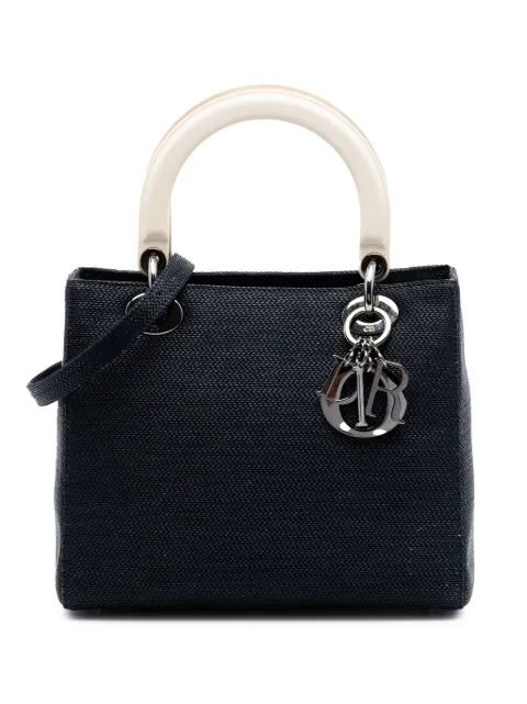 Christian Dior Pre-Owned 1999 Medium Nylon Lady Dior satchel Blue IWY6KIB33TJP2YDG