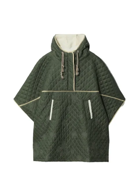 A BATHING APE® quilted hooded jacket Green BPYOCOC7198XHKHX
