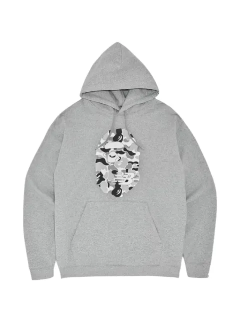 A BATHING APE® x New Balance Ape Head logo-print hoodie Grey BXNBAHRFPHG