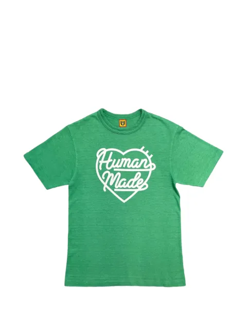 Human Made logo-print T-shirt Green HM25CS038