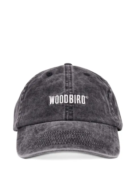 Woodbird Core embroidered-logo washed-finish cap Grey 2336013