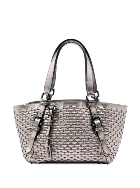 Burberry Pre-Owned 2000-2017 Metallic Woven Leather tote bag Gold KO5Q9UX2ZRTUQ2OC