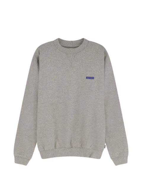 Woodbird Cane Lion logo-print cotton sweater Grey 261660046
