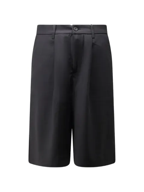 Woodbird Bin Guan pleated bermuda shorts Black 2616300