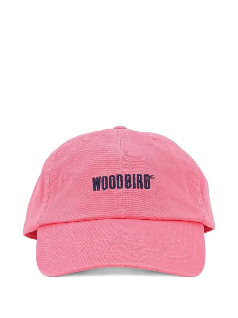 Woodbird Core logo-embroidered cap Pink 2336013