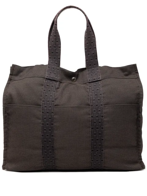 Hermès Pre-Owned 1990-2010 Canvas Herline GM tote bag Brown QCSJ9NNQHT1AWRMN