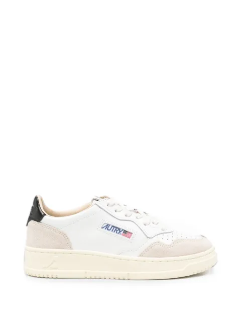 Autry Medalist panelled leather sneakers White AULWLS21