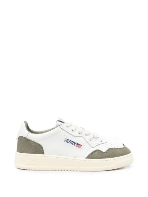Autry Medalist calf suede-panelled sneakers White AULMFT21