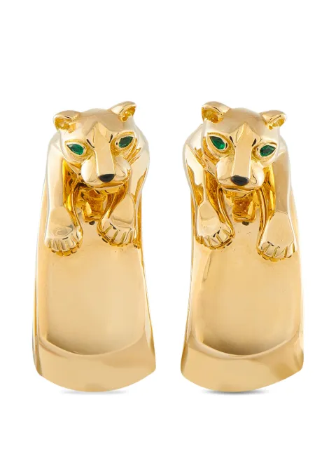 Cartier Panthère onyx and emerald earrings Gold CA26051926